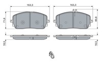 NEU - Bosch 0986460035 Bremsbelagsatz, Scheibenbremse FüR MERCEDES-BENZ