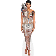 Naomi Ackie (Silver Dress) Mini Size Cutout