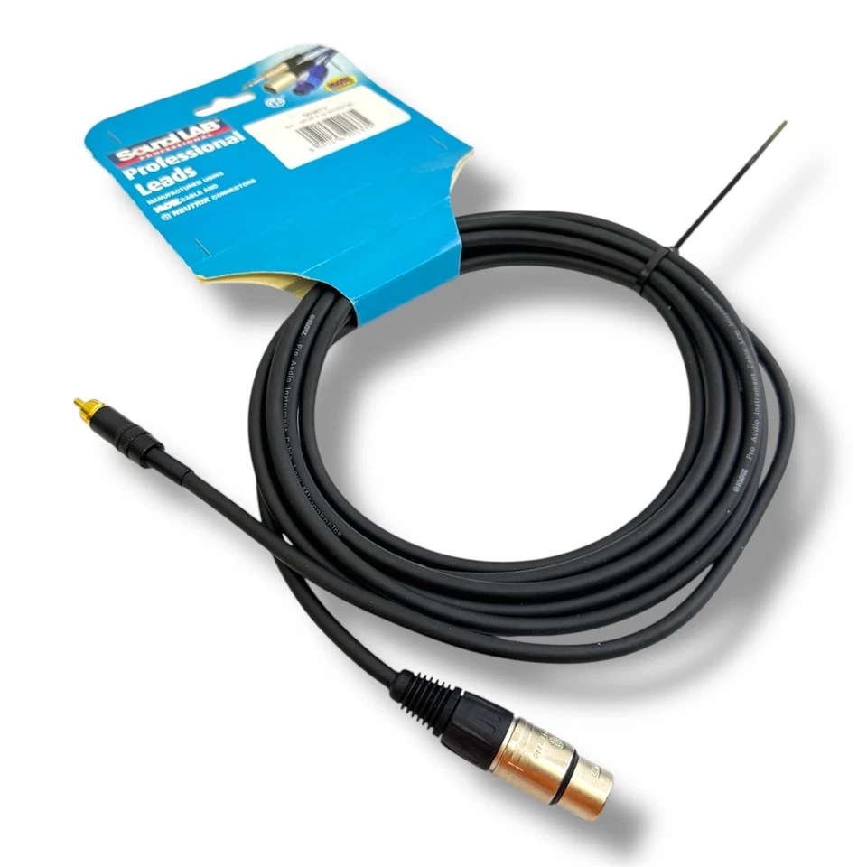 Soundlab Professional XLR to 6.35mm Jack Microphone Lead 5M Cable - New - Image 3 of 3