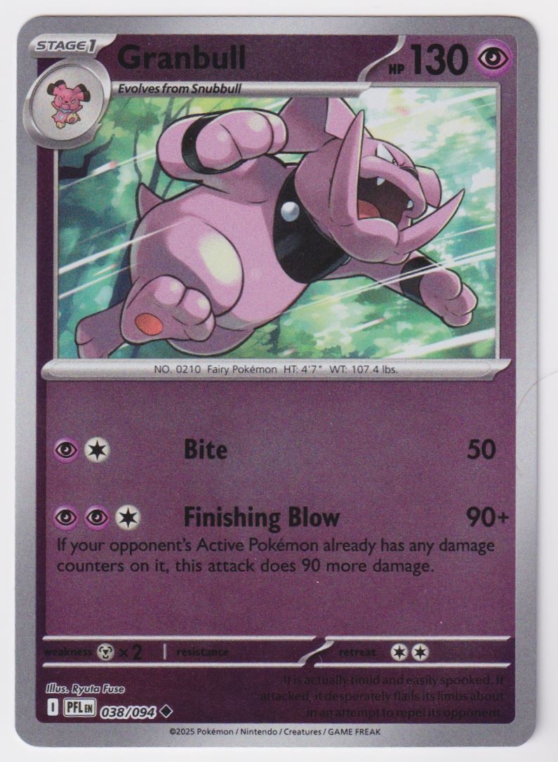 2025 Mega Evolution Series - Phantasmal Flames Granbull (R) Uncommon #38