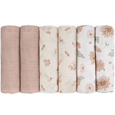 GLLQUEN BABY Receiving Blanket Boy Cotton Muslin Swaddle Blankets Girl Newborn