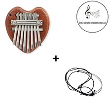 Mini Kalimba Daumen Klavier 8 Tasten mit Umhängeband Musik Instrument Geschenk