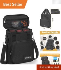 3 Slots Wireless Microphone Case with Foam - Safe Carrying Bag for Events