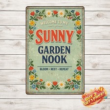 Sometimes I Wet My Plants Funny Garden Gifts Vintage Tin Sign 8x12