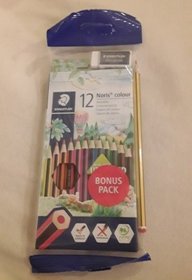 Staedtler 12 Noris colour Buntstifte neu Set mit Bleistift und Radiergummi