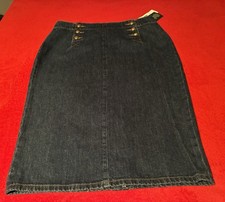 Lauren Jeans Co Ralph Lauren Women s Denim Pencil Skirt Midi Blue Color Size 10
