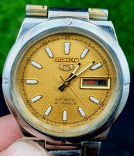 Vintage Of Seiko 5 Automatic 21 Jewels Men Watch Day Date Japan Made 4227-00C0