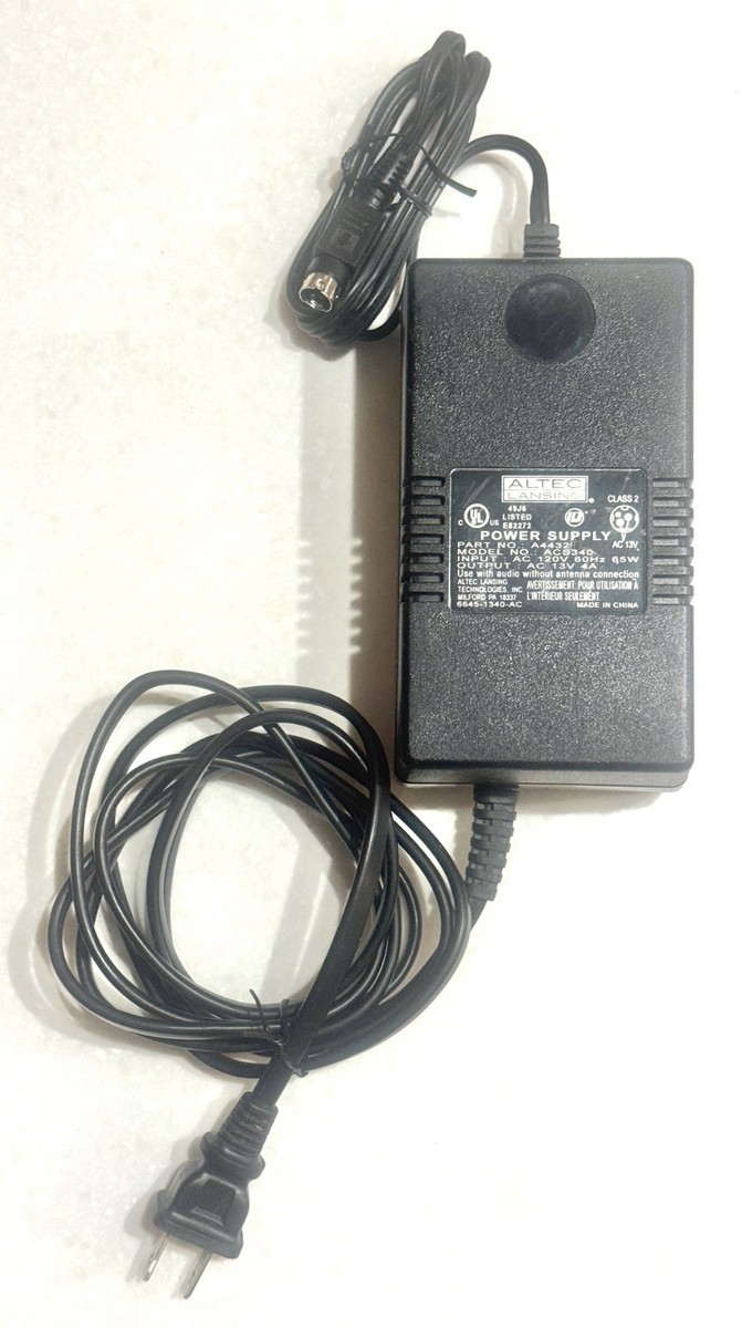 Original Altec Lansing ACS340 A4432 Power Supply 13V 4A Adapter 3
