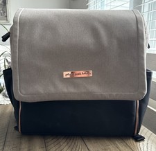 Petunia Pickle Bottom Boxy Backpack Diaper Bag Black/Sand Color way