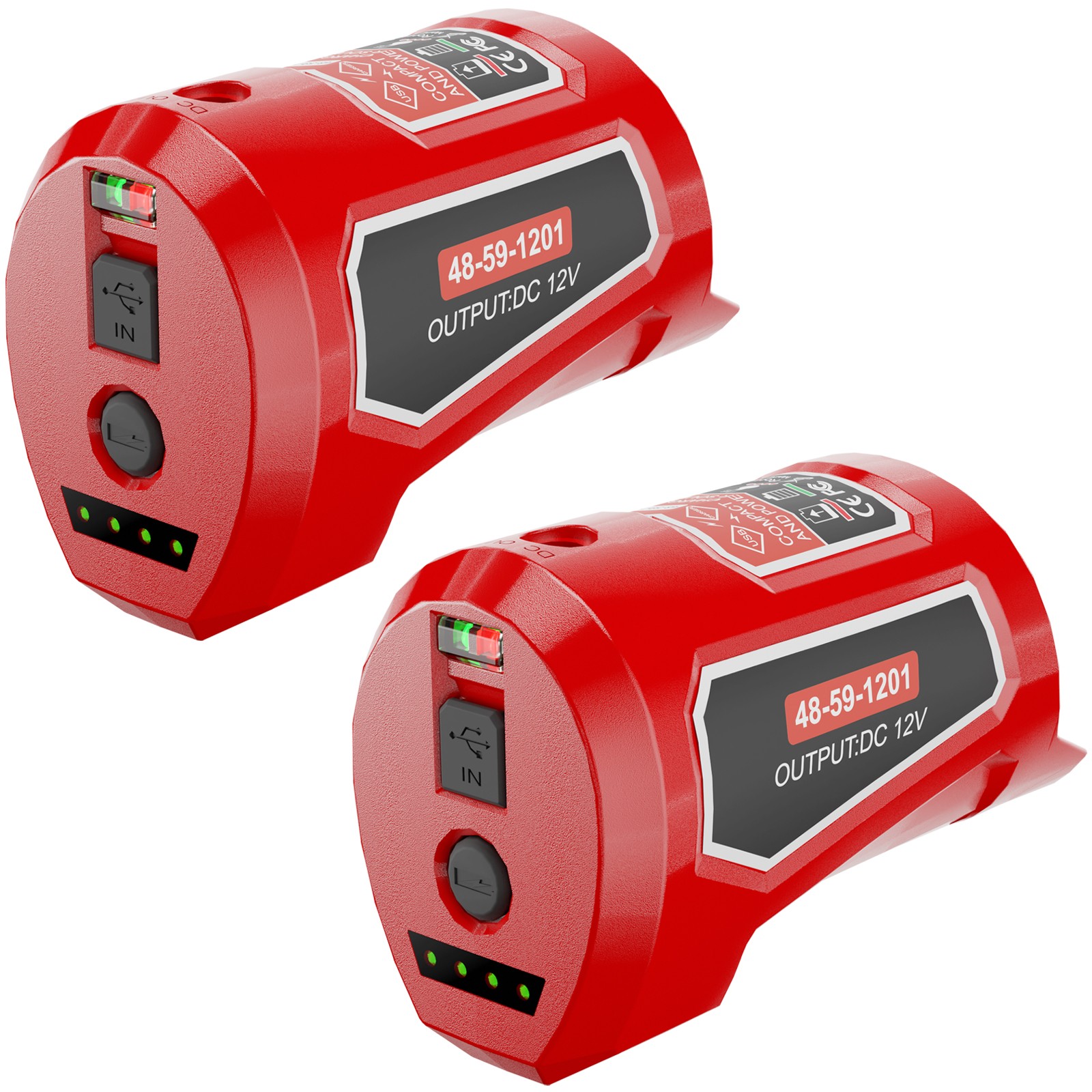 2 PACK For Milwaukee M12 Battery Adapter Heated Jacket 48-59