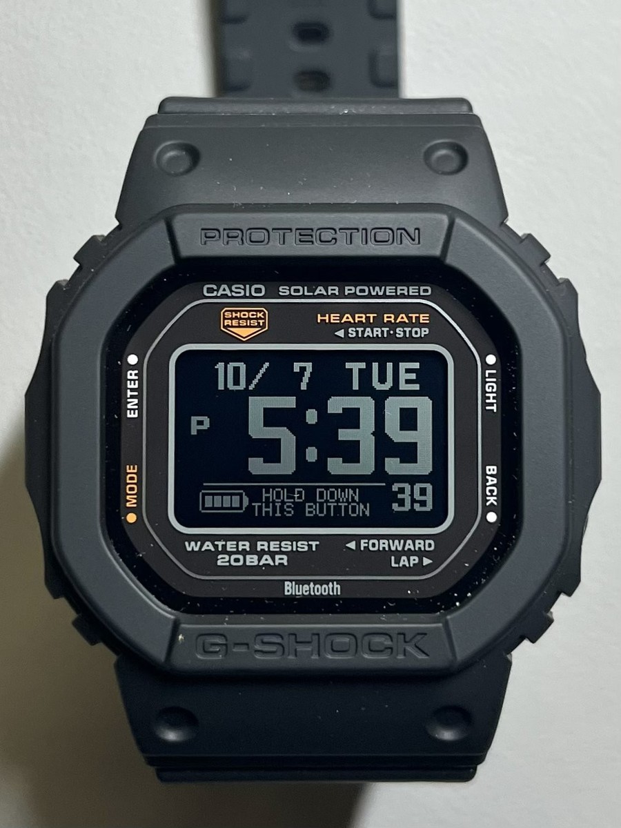 Casio G-SHOCK DW-H5600-1JR G-SQUAD 5600 Series Men's Watch Black