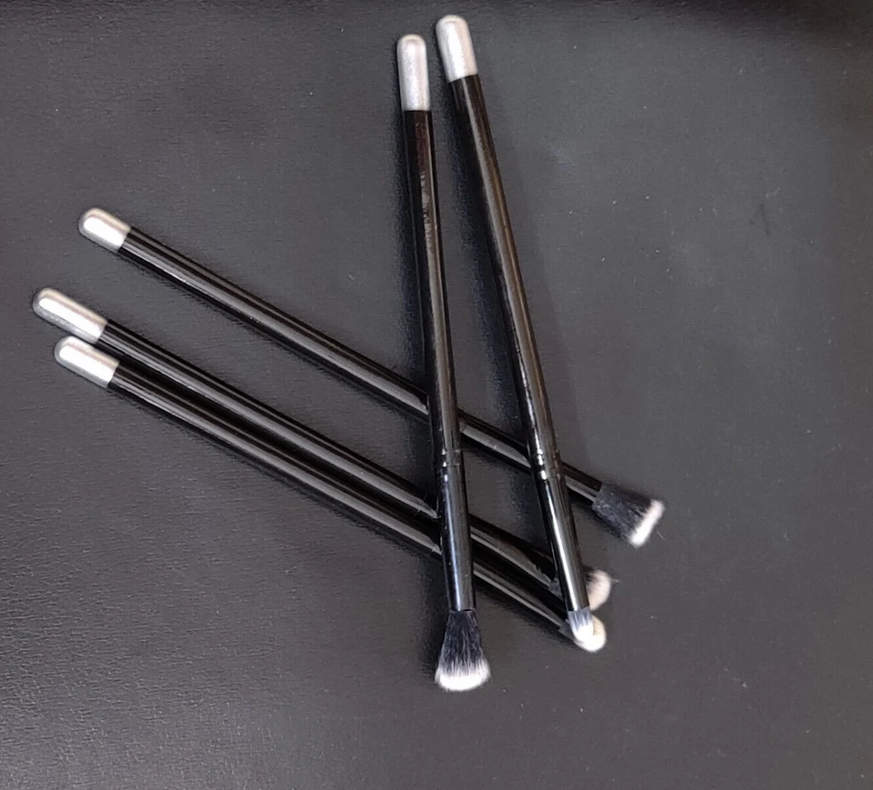 Juego De Pinceles De Maquillaje Profesional Para Ojos Color Negro De 5 M504 - Imagen 3 de 4