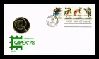 DR JIM STAMPS US COVER CAPEX 78 WILDLIFE FIRST DAY ISSUE COMBO MEDALLION CACHET