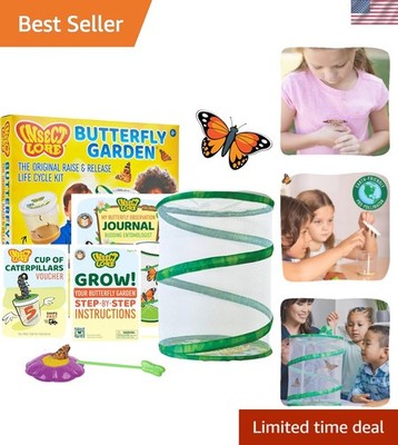 Interactive Caterpillar Habitat Kit with Redeemable Voucher for 5 Butterflies