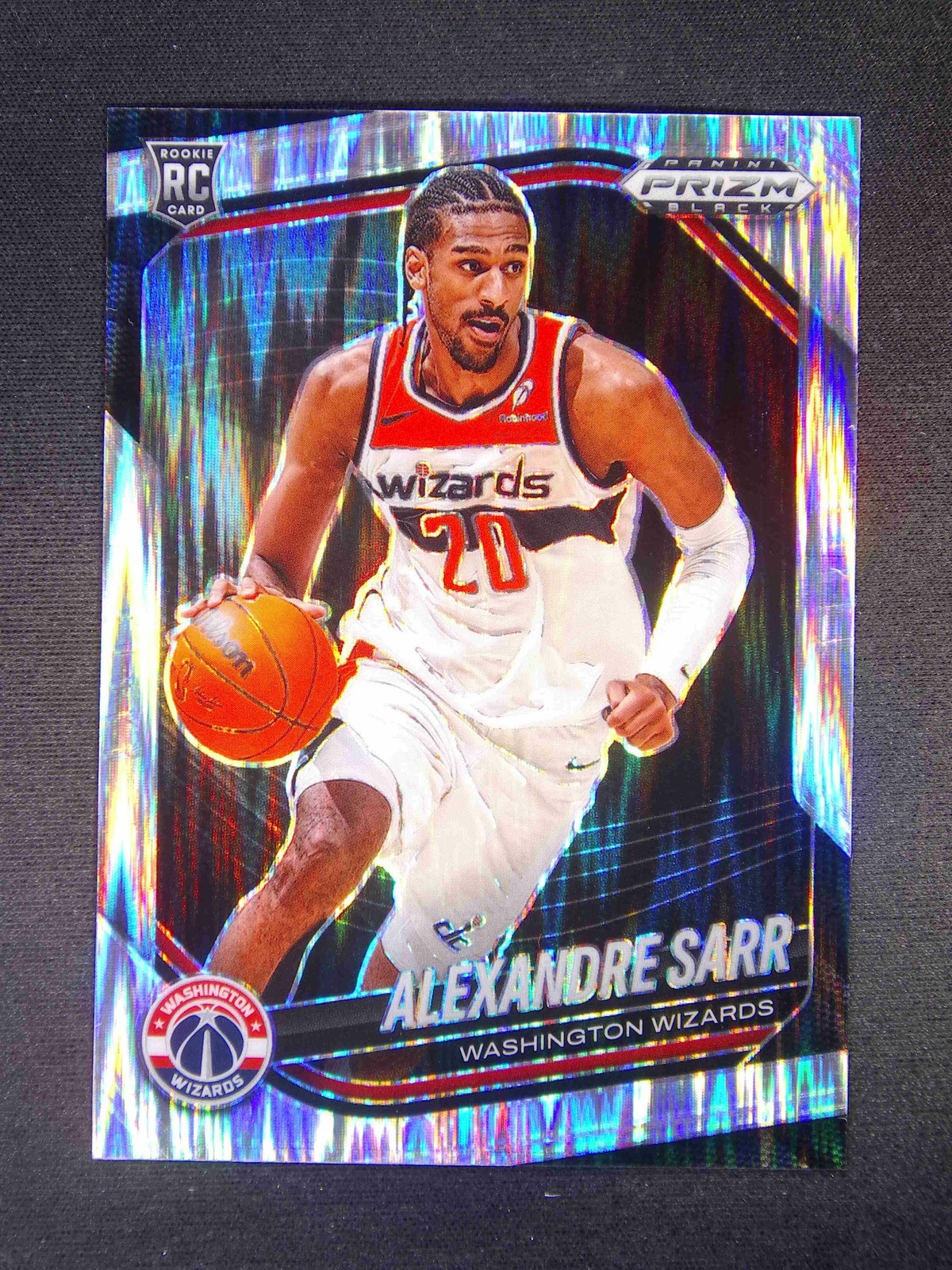 2024-25 Panini Prizm Black Alexandre Sarr #46 RC Rookie Skewed /249