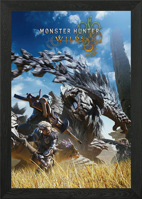 Monster Hunter Wilds L gerahmtes Wandbild Poster Leinwanddruck Bild