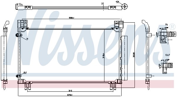 CONDENSER AIR CONDITIONING 941277 FOR TOYOTA YARIS/Hatchback/Van 1.8L 4cyl YARIS - Image 4