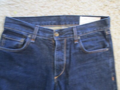 Men's RAG & BONE Jeans NEW Button Fly Dark Blue Wash RB 10X