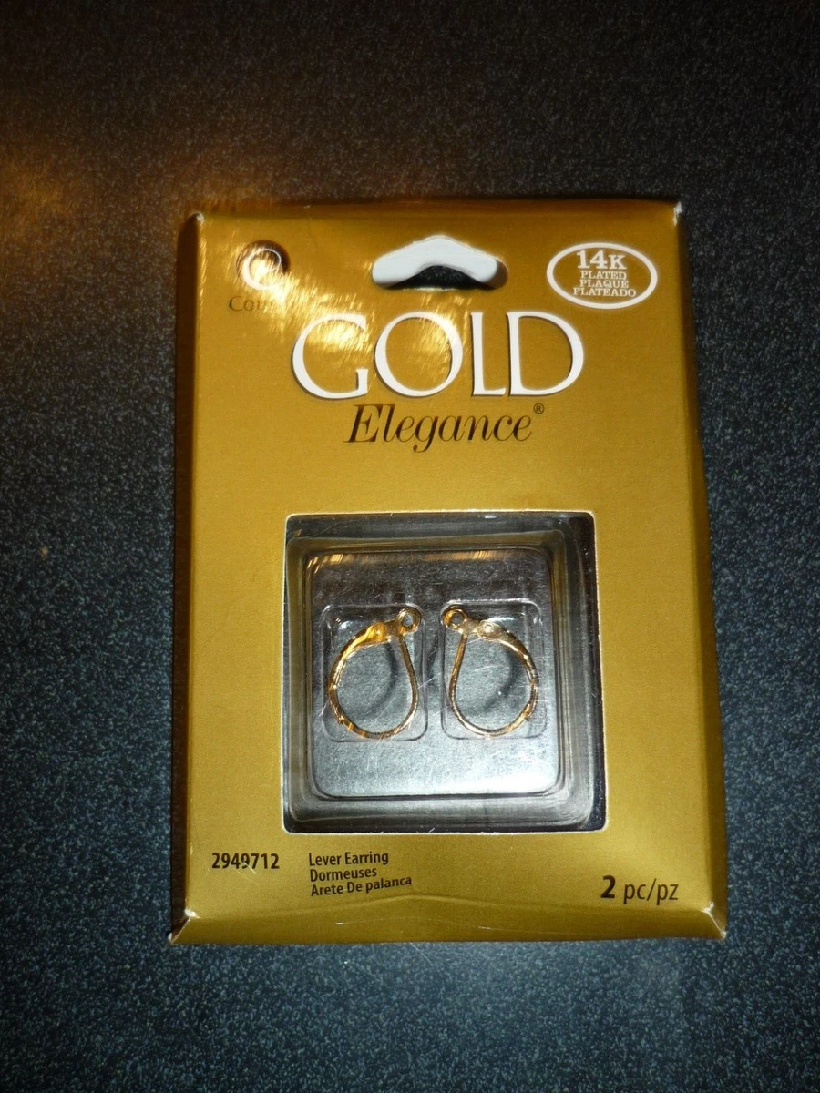 Cousin 14K Gold Plate Elegance Lever Earring 2pc