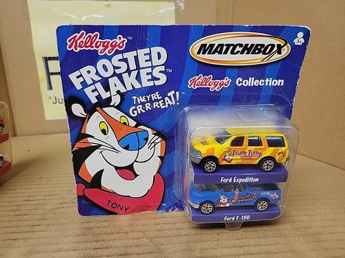 Vtg 2001 Matchbox Kellogg's 2 Pk Lot Fruit Loops & Frosted Flakes *SEE PICS * - Picture 8 of 13