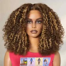 13x4 Lace Frontal Wig Brown Deep Wave 13x6 Lace Front Human Hair Wigs for Women