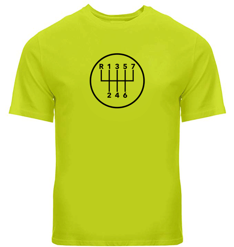 Manual Transmission Shift Pattern 7 Speed Stick Shirts Unisex Mens Tee T-Shirt - Picture 33 of 34