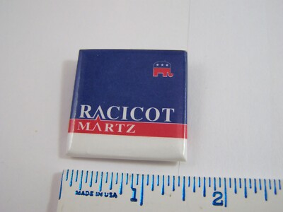 1996 Marc Racicot - Judy Martz Montana Governor - MT Campaign Pin Pinback Button