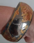 Vintage Brass Bangle Bracelet Made In India Womens Costume Fashion Jewelry