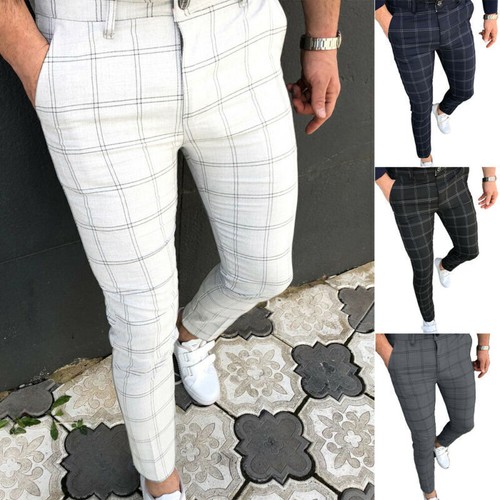Checkered Tight Trousers