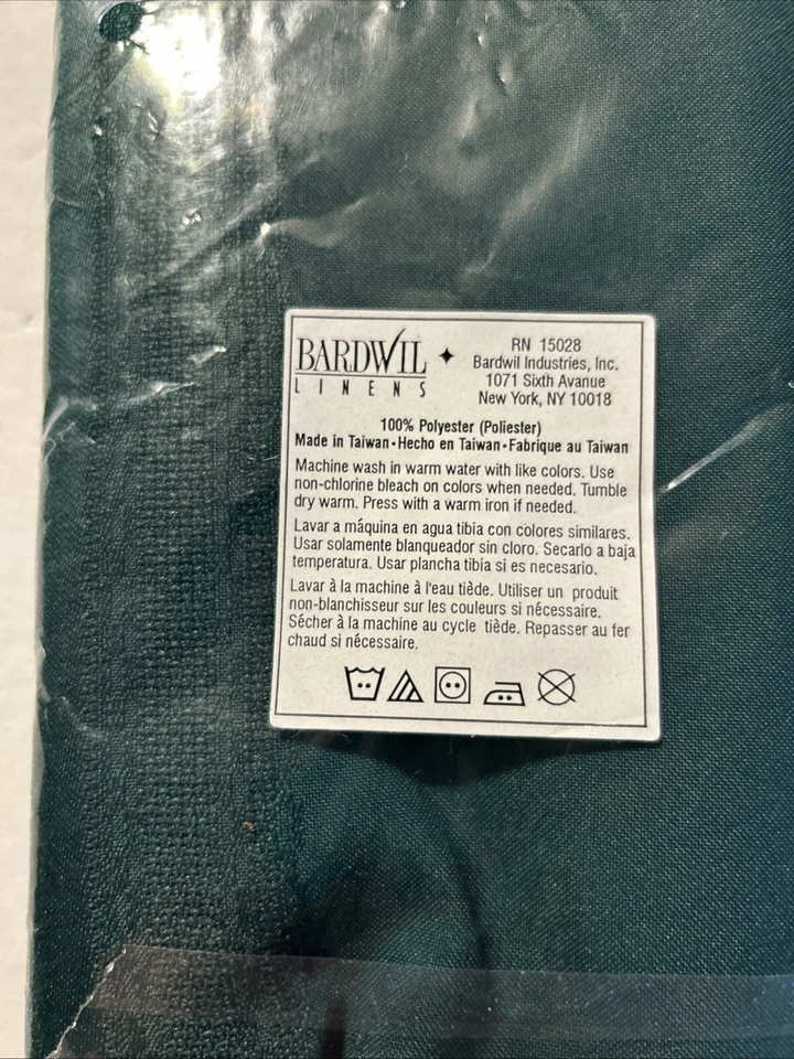 Servilletas de cena grandes de poliéster suave verde abeto con rayas tonales 17"x17" JUEGO DE 8 Foto 3 de 4