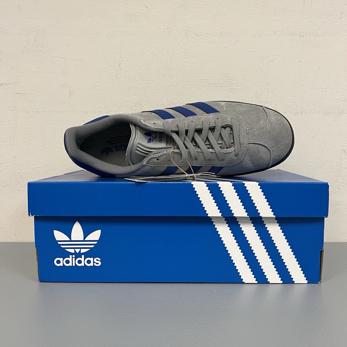 Adidas Originals Gazelle Men's Athletic Shoe Suede Sneaker Gray Trainer  #815 | eBay