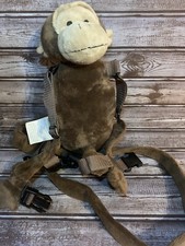 Eddie Bauer 2 in 1 Safety Harness Buddy  Backpack Brown Plush Teddy Bear