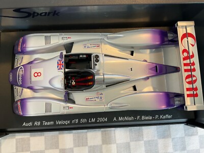 s1806 audi r8 team veloqx #88 2nd le mans 2004 - spark 1/18