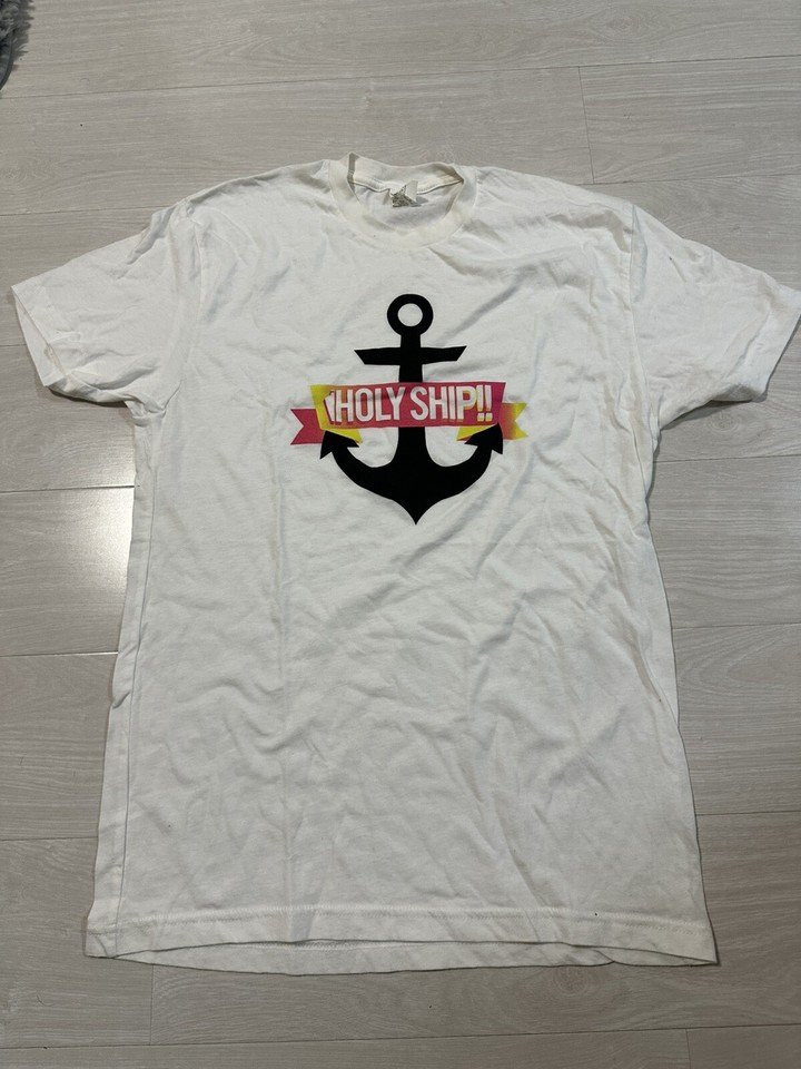 Rare event shirt from the legendary HOLY SHIP EDM cruise featuring Diplo & Skrillex — a genuine piece of festival history that rave culture nerds will immediately recognize.