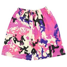 Kids Girls Camo Baby Pink Cycling Short Stretchy Summer Short Knee Length Pant