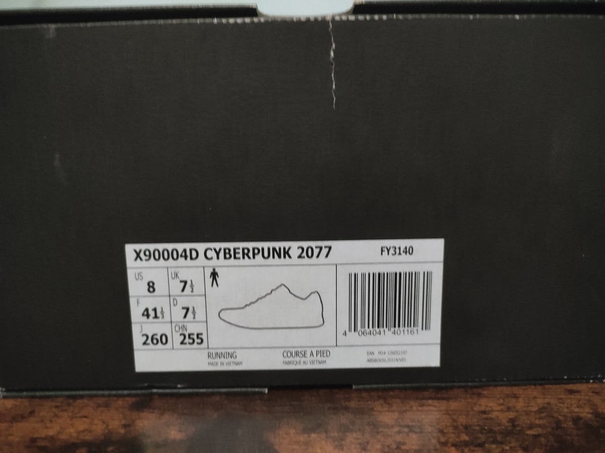 Adidas X9000 4D x Cyberpunk 2077 Black Yellow Men 8US | eBay