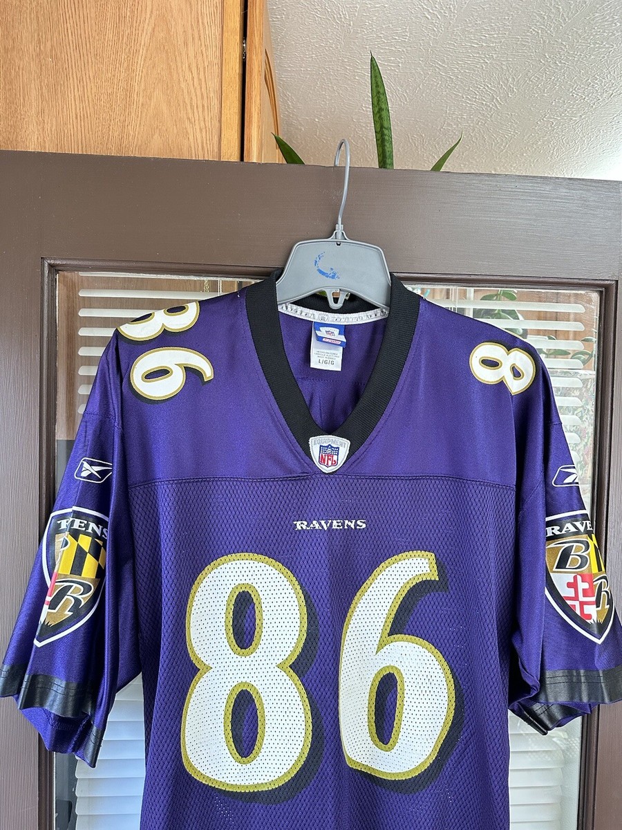 Authentic Todd Heap #86 Baltimore Ravens Vintage Reebok NFL