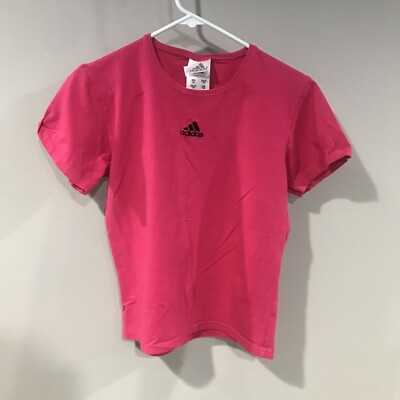 Adidas Shirt Girls Extra Large Pink Athletic Lightweight Shirt