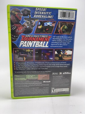 Jeu Xbox Greg Hasting's Tournament Paintball - Version FR Neuve Sous Blister