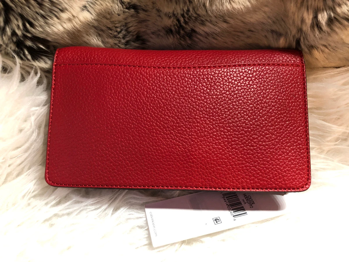 calvin klein red crossbody bag