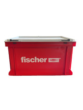 Fischer Craftmans Heavy Duty Plastic Storage Box with Hinged Lid