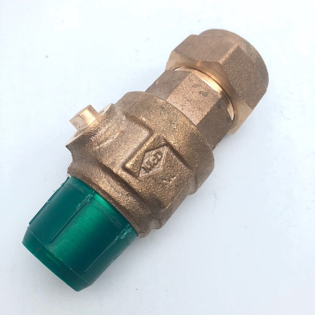 MCDONALD 1" BRASS CURB STOP VALVE 300W TAPER THREADED MALE BALL eBay