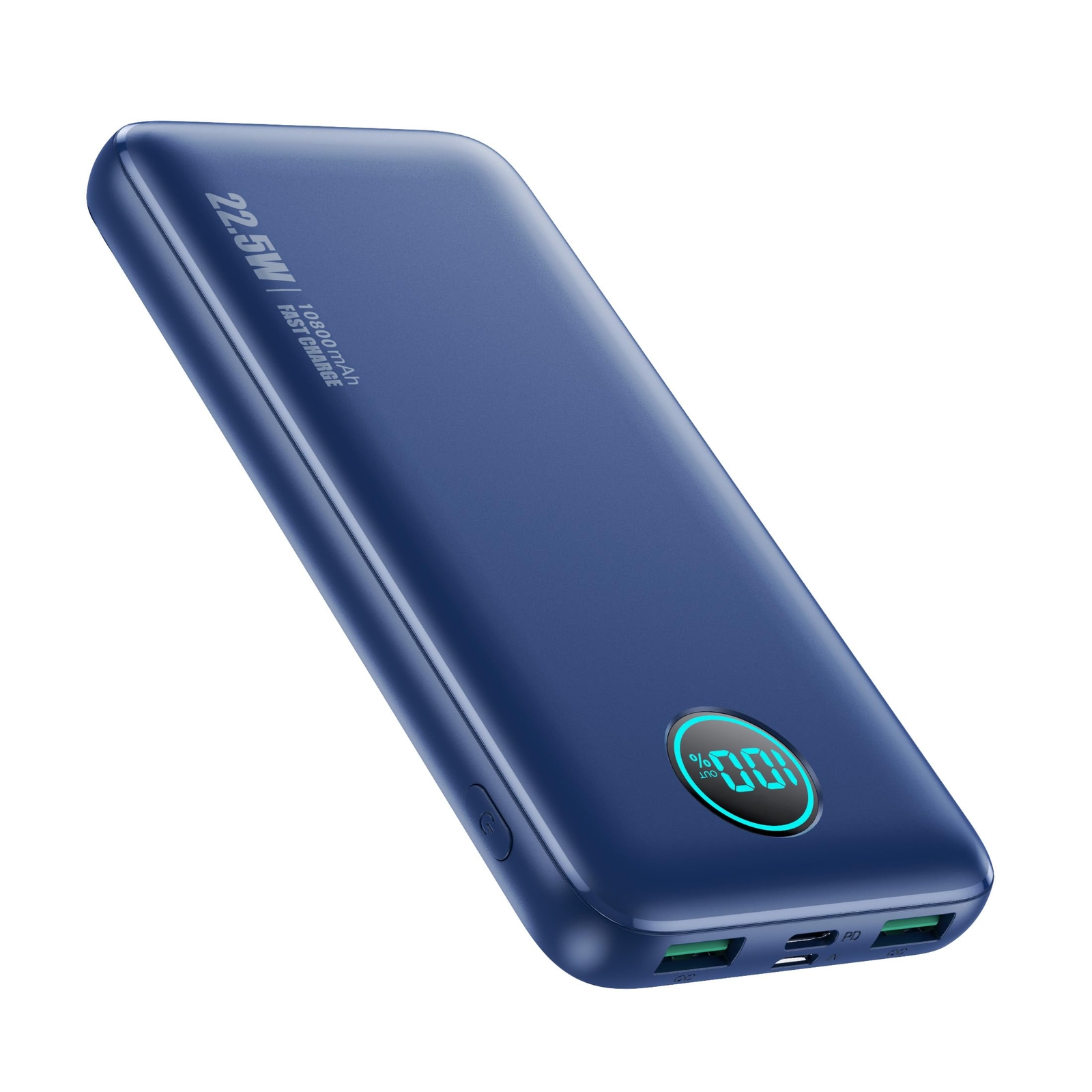 Ultra Slim 10800mAh 22.5W LCD Power Bank with Dual QC 4.0 Fast Charging-image