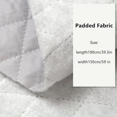 Quilted Padded Fabric Lining Cloth for Winter Coat Jacket Cushion Sewing Craft - Picture 3 of 6