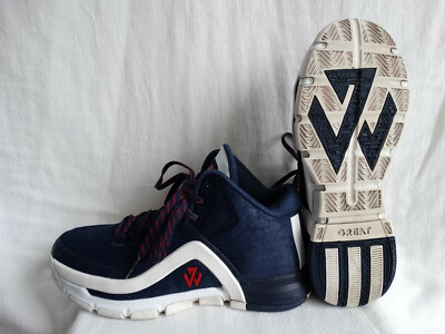 adidas John Wall 2 Basketballschuhe EU 42 UK 8 Sneaker navy-weiß-rot S85576