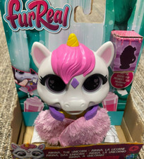 Hasbro FurReal Airina Unicorn Color Change Eyes Interactive Light Sounds Toy
