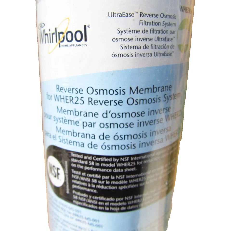 Pack of 2 WHEERM Whirlpool UltraEase Reverse Osmosis Membrane WHAROS5 and WHER25 - Image 2 of 4
