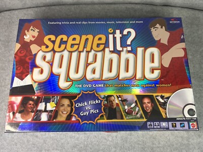 Scene it Squabble DVD Game Family Party Activity Entertainment Trivia Music New