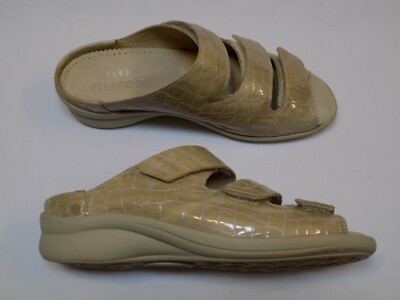 Durea Comfortable Shoes UK 4.5  US 6.5 - 7 Adjustable Sandal Womens Ladies Brown