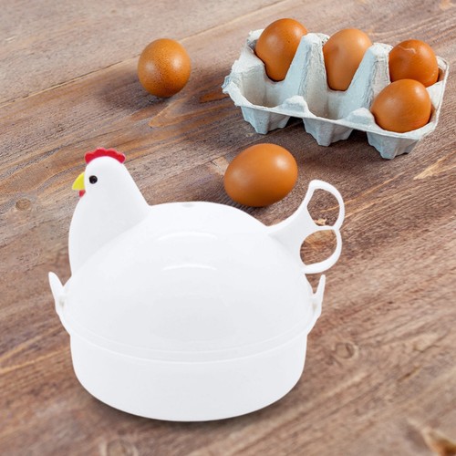 Microwave Egg Cooker Chicken-Shaped Rapid Egg Cooker Microwave Egg Poacher - Picture 7 of 8